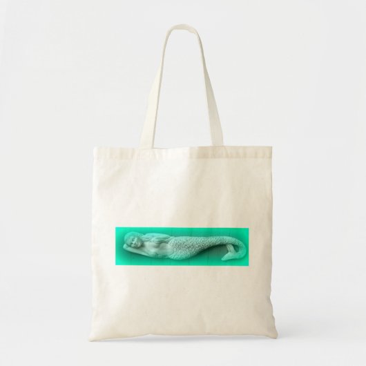 眠っている緑の人魚 トートバッグ (正面)
