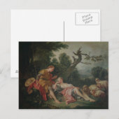 眠っている羊飼いの娘 ポストカード (正面/裏面)