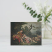 眠っている羊飼いの娘 ポストカード (スタンド正面)