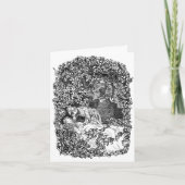 眠っている美しいおとぎ話ロマンチックなバレンタイン カード (正面)