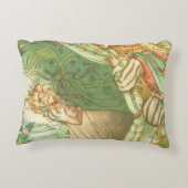 眠っている美しいプリンセス、ヴィンテージ童話 アクセントクッション (裏面)