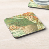 眠っている美しいプリンセス、ヴィンテージ童話 コースター (左側)