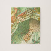 眠っている美しいプリンセス、ヴィンテージ童話 ジグソーパズル (縦)