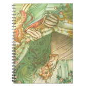 眠っている美しいプリンセス、ヴィンテージ童話 ノートブック (正面)