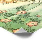 眠っている美しいプリンセス、ヴィンテージ童話 ポスター (角)