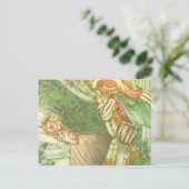 眠っている美しいプリンセス、ヴィンテージ童話 ポストカード (スタンド正面)