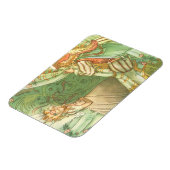 眠っている美しいプリンセス、ヴィンテージ童話 マグネット (左側)