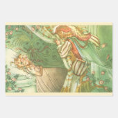 眠っている美しいプリンセス、ヴィンテージ童話 ラッピングペーパーシート (正面3)