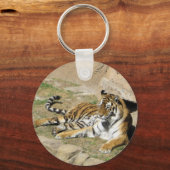 眠っている虎 キーホルダー (正面)
