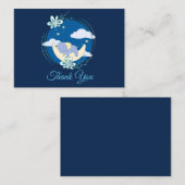 眠っている象のサンキューカード ノートカード (正面/裏面)