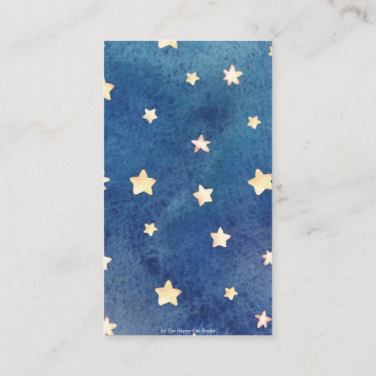 眠っている象の星赤ちゃんシャワーおむつラッフル エンクロージャーカード (裏面)