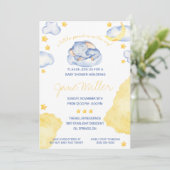 眠っている象の赤ちゃんシャワー 招待状 (スタンド正面)