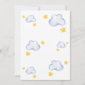 眠っている象の赤ちゃんシャワー 招待状 (裏面)