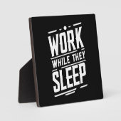 眠っている間の仕事,成功,ジム,ハッスル,グラインド フォトプラーク (正面)