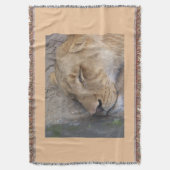 眠っている雌ライオン スローブランケット (正面縦)