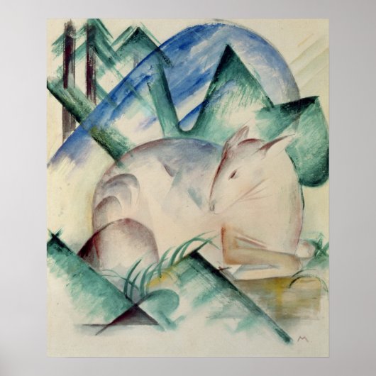 眠っている鹿 ポスター (正面)