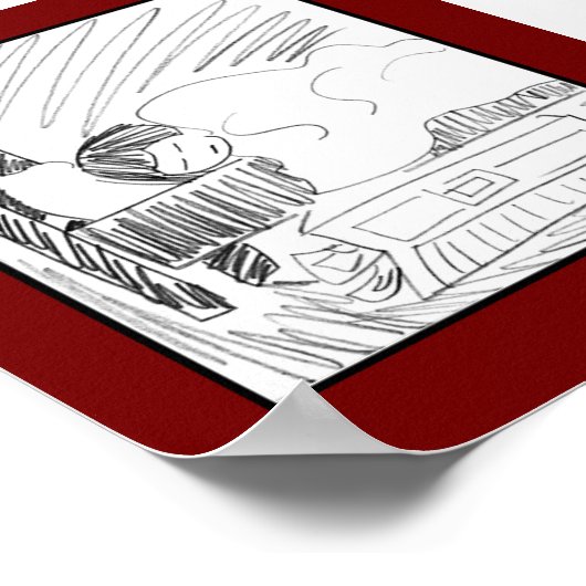 眠っている ポスター (角)