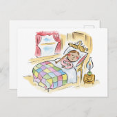 眠っている ポストカード (正面/裏面)