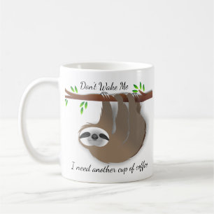 眠ってツリーブランチのブラウンの怠惰に気づかせれば コーヒーマグカップ