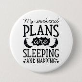 眠って昼寝 缶バッジ (正面)