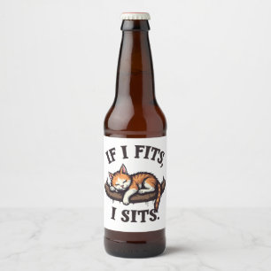 眠もしい猫ネコおもしろいテンさん ビールラベル