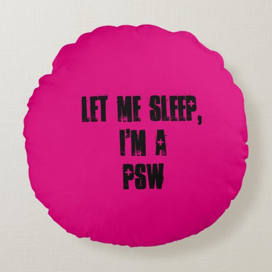 眠らせてくれ、PSWだ。クッション ラウンドクッション (正面)