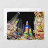 眠らない街のタイムズ・スクエア ポストカード (正面/裏面)