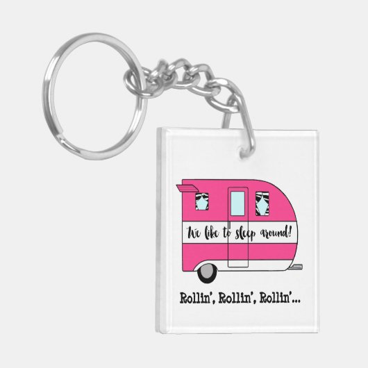 「眠りたいのまわりに!」 キーホルダー (正面左)