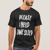 眠りたい Tシャツ (正面)
