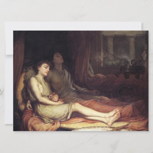 眠りとその半身兄弟 死 (悲嘆) カード (正面)