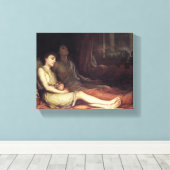 眠りとその半身兄弟 死 (悲嘆) キャンバスプリント (インサイチュ (ウッドフロア))