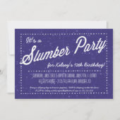 眠りのパーティー-星の下で眠る 招待状 (正面)