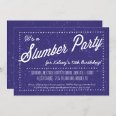 眠りのパーティー-星の下で眠る 招待状 (正面/裏面)