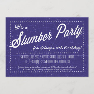 眠りのパーティー-星の下で眠る 招待状