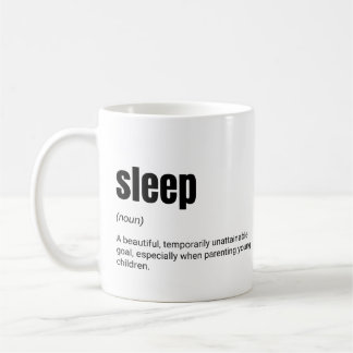 眠りの定義はおかしい親 コーヒーマグカップ