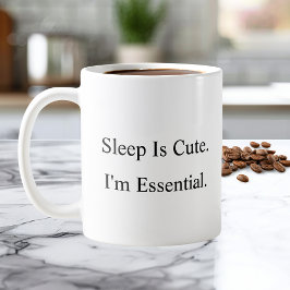 眠りはかわいい私は必須コーヒーマグ コーヒーマグカップ