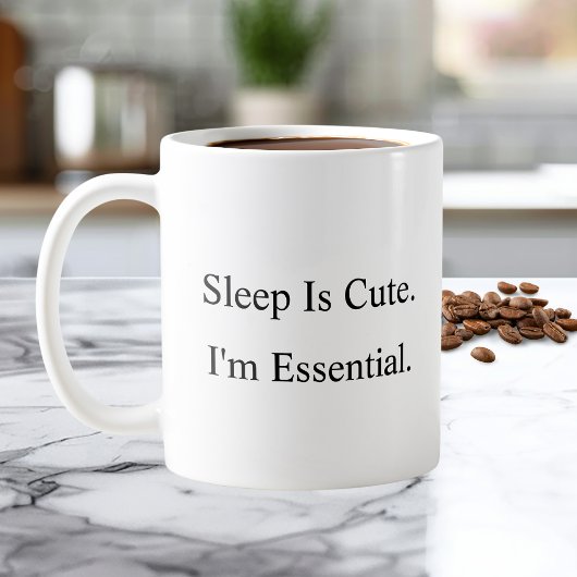 眠りはかわいい私は必須コーヒーマグ コーヒーマグカップ