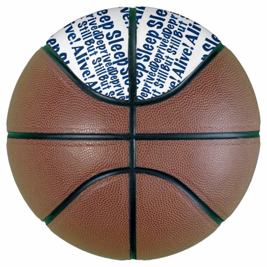 眠りは奪われたが、濃い青色でまだ生きている バスケットボール (右)