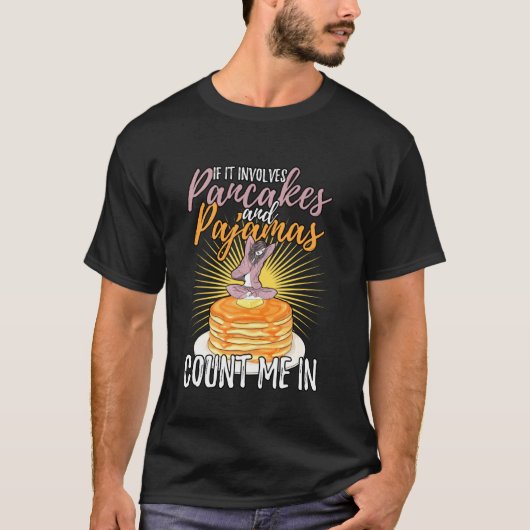 眠りやパジャマのパーティーと Tシャツ (正面)