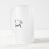 眠りハンモック フロストグラスビールジョッキ (正面左)