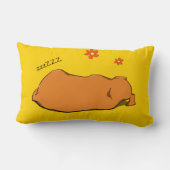 眠りビズラカスタム文字角形枕 ランバークッション (裏面)