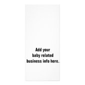 眠りユーモアのあるベビードアハンガー ラックカード (裏面)