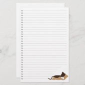 眠り子猫並びペット文房具 便箋 (正面/裏面)