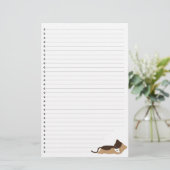 眠り子猫並びペット文房具 便箋 (スタンド正面)