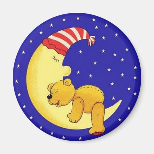 眠り時のクマ マグネット (正面)