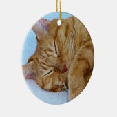 眠り猫 セラミックオーナメント (右)