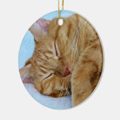 眠り猫 セラミックオーナメント (左)