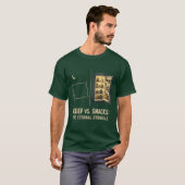 眠りVSスナック 永遠の闘争Tシャツ Tシャツ (正面フル)