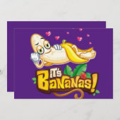眠るおもしろいバナナ漫画 招待状 (正面/裏面)
