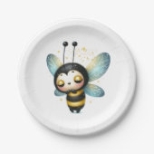 眠るお洒落蜂 ペーパープレート (正面)